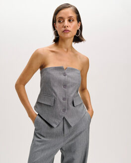 Gilet r2511895844 steijn - maat M Grijs