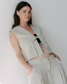 Gilet roselines6 Beige - S