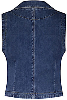 Gilet srb4689 waistcoat dark stone used Blauw - XXL