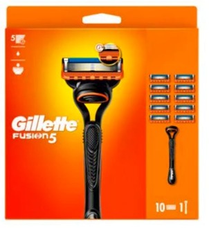 Gillette Scheerapparaat Gillette Fusion Value Pack Handle + 10 Blades 10 st