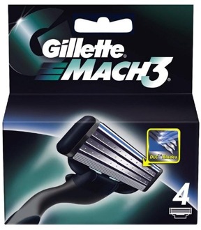Gillette Scheermesjes Gillette Mach3 Scheermesjes 4 st