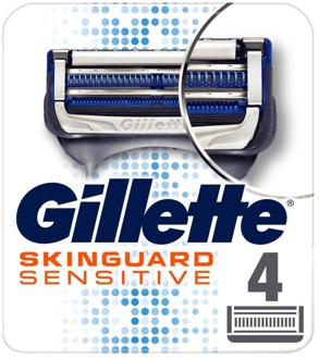Gillette Scheermesjes Gillette Skinguard Sensitive Razorblades 4 st