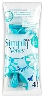Gillette Venus Scheermesjes 4st Simply 2 blauw