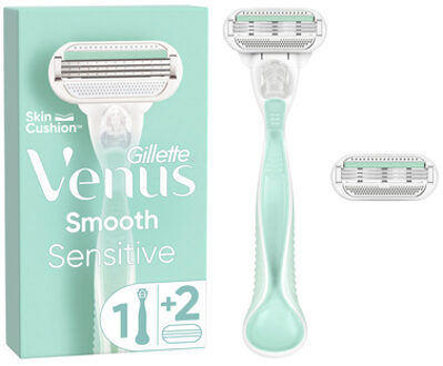 Gillette Venus Sensitive Gillette® Venus scheermes Smooth met 2 mesjes Turquoise
