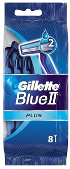 Gillette Wegwerpscheermesjes Gillette Blue II Plus For Men Disposable Razors 8 st