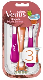 Gillette Wegwerpscheermesjes Gillette Venus Disposable Razer Miami Sunset 3 st