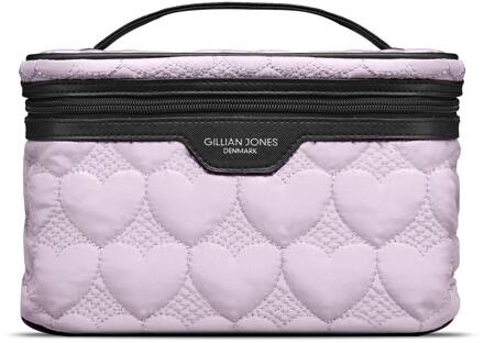Gillian Jones Make-Up Tas Gillian Jones Urban Travel Beauty Box Purple Hearts Blue 1 st