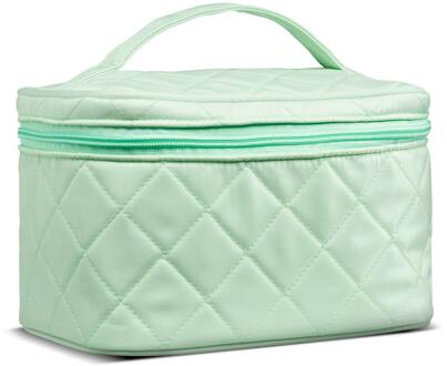 Gillian Jones Toilettas Gillian Jones Beauty Box In Quilted Nylon Green 1 st