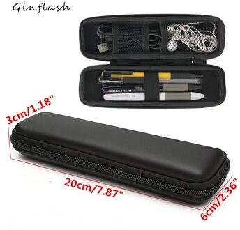 Ginflash Zwart Eva Hard Shell Stijl Waterdichte Pen Etui Houder Beschermende Draagtas Box Bag Storage Container