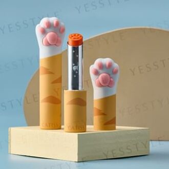 Ginger Cat Paw Lip Balm Honey Flavor & Natural Orange 3g