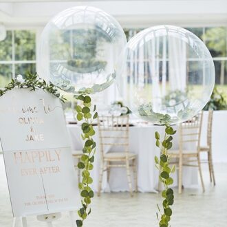 Ginger ray Botanical Wedding - ORB Ballon met groen