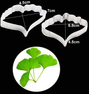 Ginkgo Bladeren Veiners Siliconen Mallen Fondant Gumpaste Klei Water Papier Cake Decorating Gereedschap, Sugarcraft Snijders CS266 Cutters 2stk enkel en alleen
