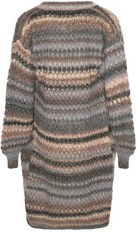 Gio gebreide cardigan in lichtgrijs - maat S/M