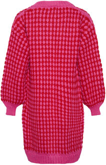 Gio gebreide cardigan in roze - M/L