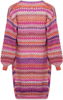 Gio gebreide cardigan in veelkleurig