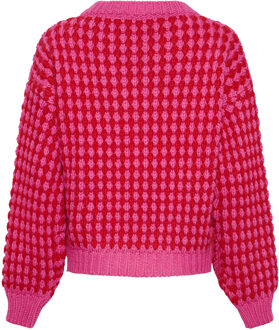 Gio gebreide trui in roze