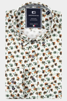 Giordano Casual hemd lange mouw brando long sleeve button dow 527017/70 Groen