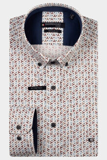 Giordano Casual hemd lange mouw ivy long sleeve button down s 527019/40 Paars - XL