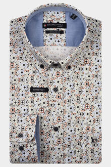 Giordano Casual hemd lange mouw ivy long sleeve button down s 527021/70 - maat L Groen