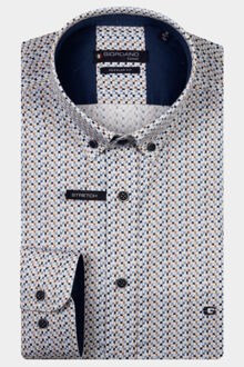 Giordano Casual hemd lange mouw ivy long sleeve button down s 527035/60 Blauw - XXL