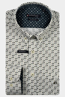 Giordano Casual hemd lange mouw ivy long sleeve button down s 527046/70 Groen - XL