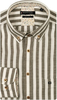 Giordano Lange mouw overhemden 517100 Groen