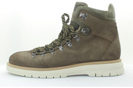 Giorgio 10118 suede veterboots met witte zool Taupe - 42