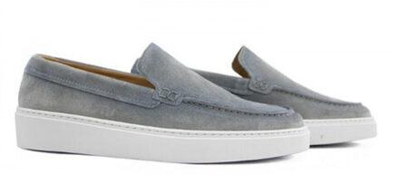 Giorgio 13781 grijze suède loafer met witte zool - maat 42 Grijs