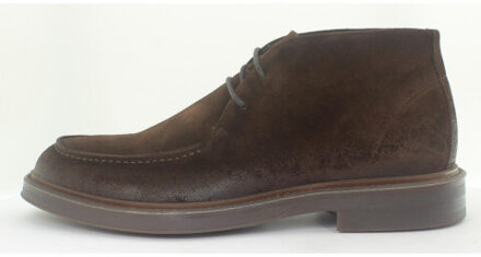 Giorgio 16111 donkerbruine suède veterschoen - 40