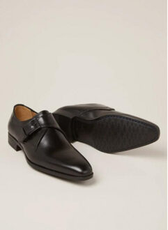 Giorgio 38201 Zwarte leren gespschoen (Nero) - 43