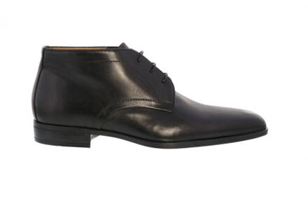 Giorgio 38205 halfhoge leren zwarte veterschoen met rubber zool. - 45