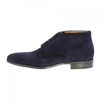 Giorgio 38205 halfhoge suede donker blauwe veterschoen - maat 41