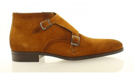 Giorgio 38206 halfhoge suede schoenen met gesp Klaproos - 44