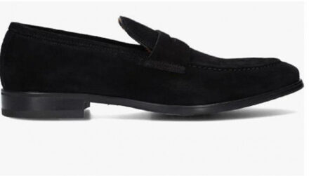 Giorgio 50504 suède zwarte kleur loafer met rubber zool - maat 44