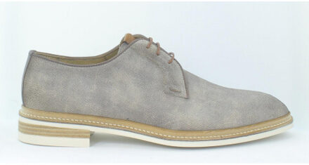 Giorgio 85811 beige leren veterschoenen met lichte zool - 44