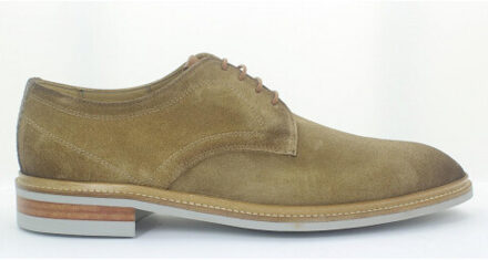 Giorgio 85816 Camel suède veterschoen met lichte zool - 42