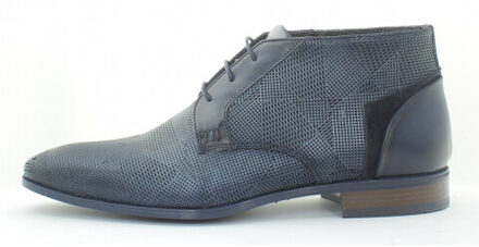 Giorgio 964172 donkerblauwe leren veterschoenen - 42,5