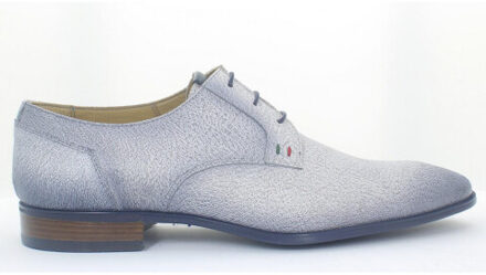 Giorgio 964183 grijze leren veterschoenen - maat 42 Grijs