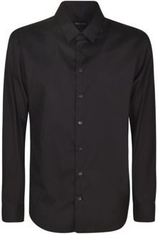Giorgio Armani Casual Shirts Giorgio Armani , Black , Heren - 2Xl,Xl