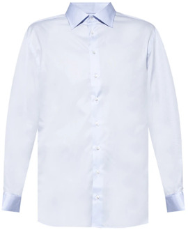 Giorgio Armani Katoenen shirt Giorgio Armani , Blue , Heren - 2Xl,Xl,L,M,Xs,3Xl