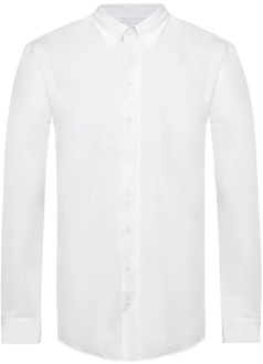 Giorgio Armani Shirt met snap kraag Giorgio Armani , White , Heren - 2Xl,Xl,L,3Xl
