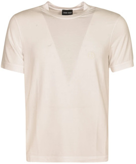 Giorgio Armani Stijlvolle T-shirts en Polos Giorgio Armani , Beige , Heren - 2Xl,Xl,L,M