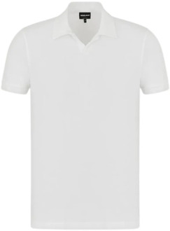Giorgio Armani Stijlvolle T-shirts en Polos Giorgio Armani , White , Heren - 2Xl,L