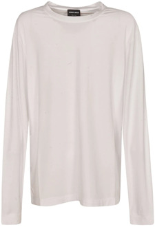 Giorgio Armani Stijlvolle T-shirts en Polos Giorgio Armani , White , Heren - 2XL