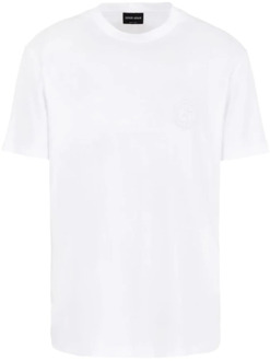 Giorgio Armani Stijlvolle U090 T-shirt Giorgio Armani , White , Heren - Xl,L,M