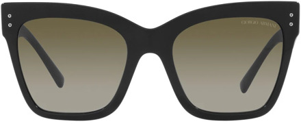 Giorgio Armani Stoere vierkante zonnebril Giorgio Armani , Black , Unisex - 54 MM