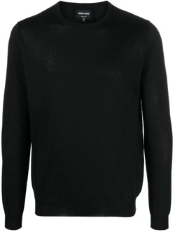 Giorgio Armani Sweatshirts Giorgio Armani , Black , Heren - 2Xl,Xl,M,4Xl