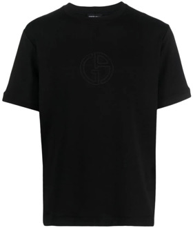 Giorgio Armani T-Shirts Giorgio Armani , Black , Heren - 2Xl,3Xl
