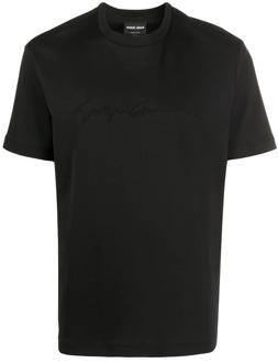 Giorgio Armani T-Shirts Giorgio Armani , Black , Heren - L