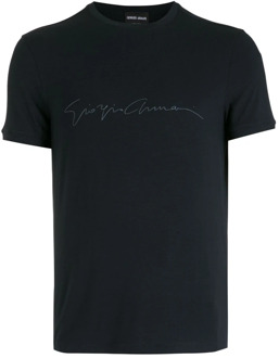 Giorgio Armani T-Shirts Giorgio Armani , Blue , Heren - L